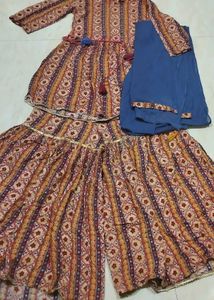 Ethnic Printed Kurta Set with Palazzo