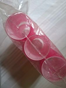 Set of Pink Hair Rollers 1inch