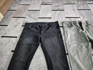 Men's Jeans - Grey &amp; Black
