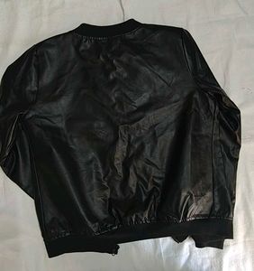Korean Leather Bomber Jacket