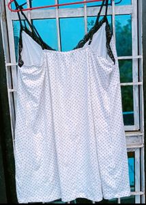 Polka Dot Cami Dress with frill panty