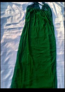 Emerald Green Lace Nightgown