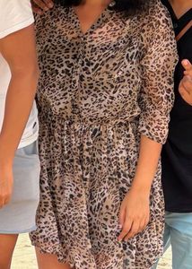 Chic Leopard Print Tunic