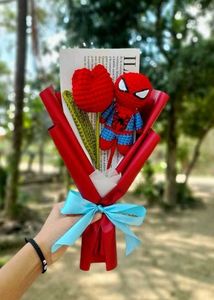 Spider-Man🕸 Crocheted Bouquet💐