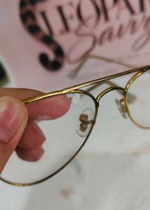 Gold Aviator Eyeglasses