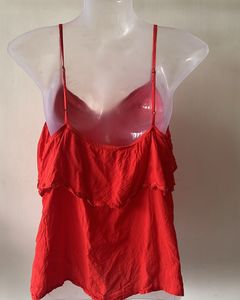 Pure Cotton Red Tank Top