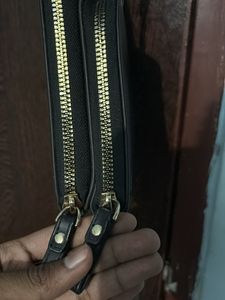 Chic Black Leather Phone Crossbody Bag
