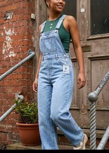 New Light Wash Denim Overalls