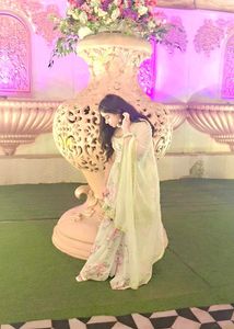 Floral Embroidered Gharara Suit