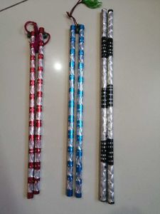 Decorative Dandiya Sticks - Set of 3 Pairs