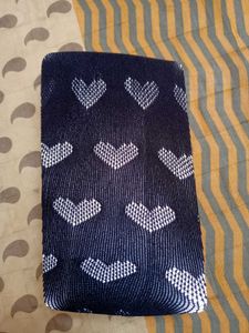 Women's Black Heart Pattern Tights