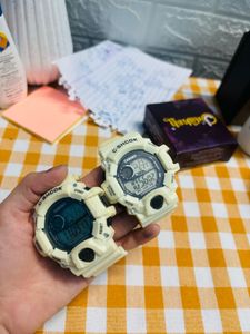 Cream Digital Watches - Set of 2
