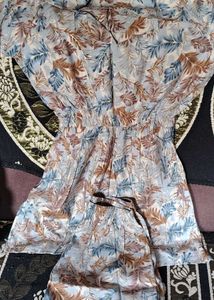 Beautiful Grey Floral Cord Set for Sale! ✨