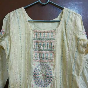 Elegant Yellow Kurta Set with Dupatta