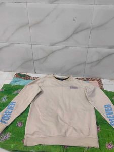 Mens Beige Winter Sweatshirt - Forever Print Size