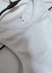 White Basic Tank Top