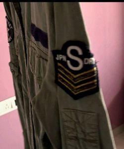 Superdry Olive Green Military Style Shirt
