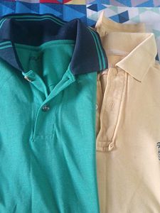 Men's Polo Shirts - Green &amp; Yellow