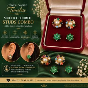 Combo Offer  Floral Stud Earrings