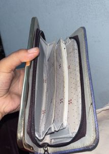 Elegant Blue Clutch Wallet