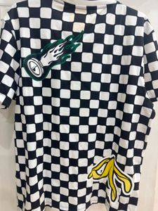 Minions Graphic Checkerboard T-Shirt