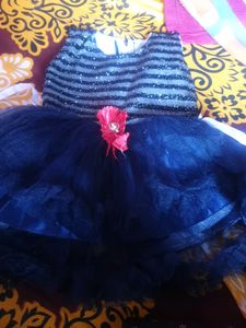 Sparkly Black & Blue Party Dress
