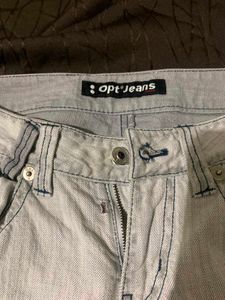 Low-Rise Light Wash Flared Jeans