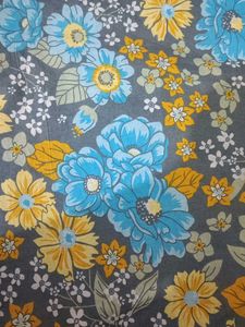 Vintage Floral Dress Material