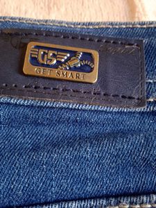 Men's Blue Distressed Denim Jeans