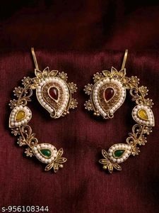 Designer Ethnic Earrings with Pearls