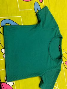 Green Trendy  Crop Top