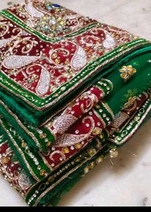 Exquisite Emerald Green Bridal Lehenga
