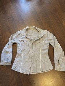 Striped Button-Up Shirt