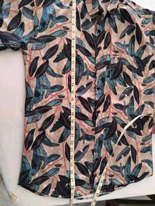 Leaf Print Casual Shirt