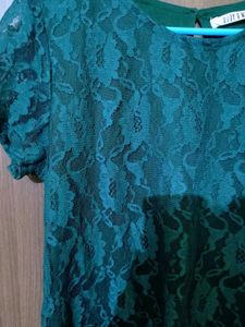 Emerald Lace Top