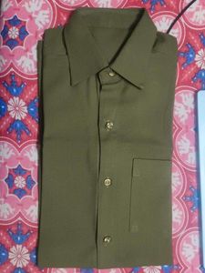 Olive Green Formal Shirt