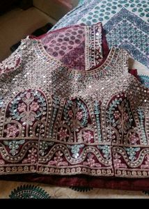 new lahnga(never used) with free neck set