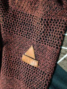 Maroon V-Neck Long Sleeve