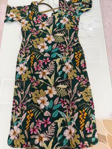 Women's Floral Print Short Sleeve Dress