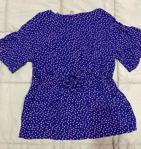ONLY Casual Regular Sleeves PrintedWomen BlueTop