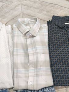 Classic White Textured Dress Shirt