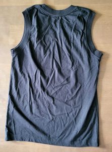 Men's Black Sleeveless T-Shirt