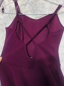 Chic Plum Spaghetti Strap Dress