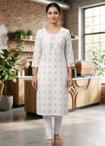 Elegant Handcrafted Cotton Kurti
