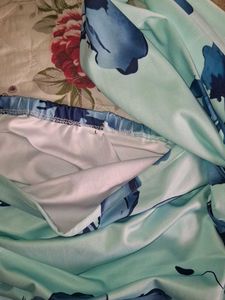 Light Blue Floral Maxi Dress
