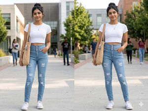 skinny blue jeans for super slim girls