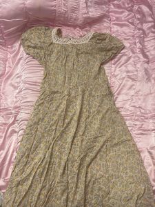Vintage Floral Maxi Dress