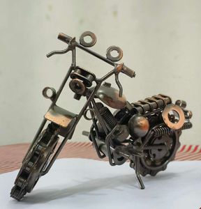 Handmade Miniature Motorcycle Aesthetic Showpiece