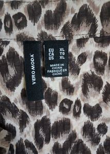 Leopard Print Tiered Mini Dress