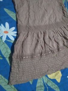 Boho Brown Button-Up Dress